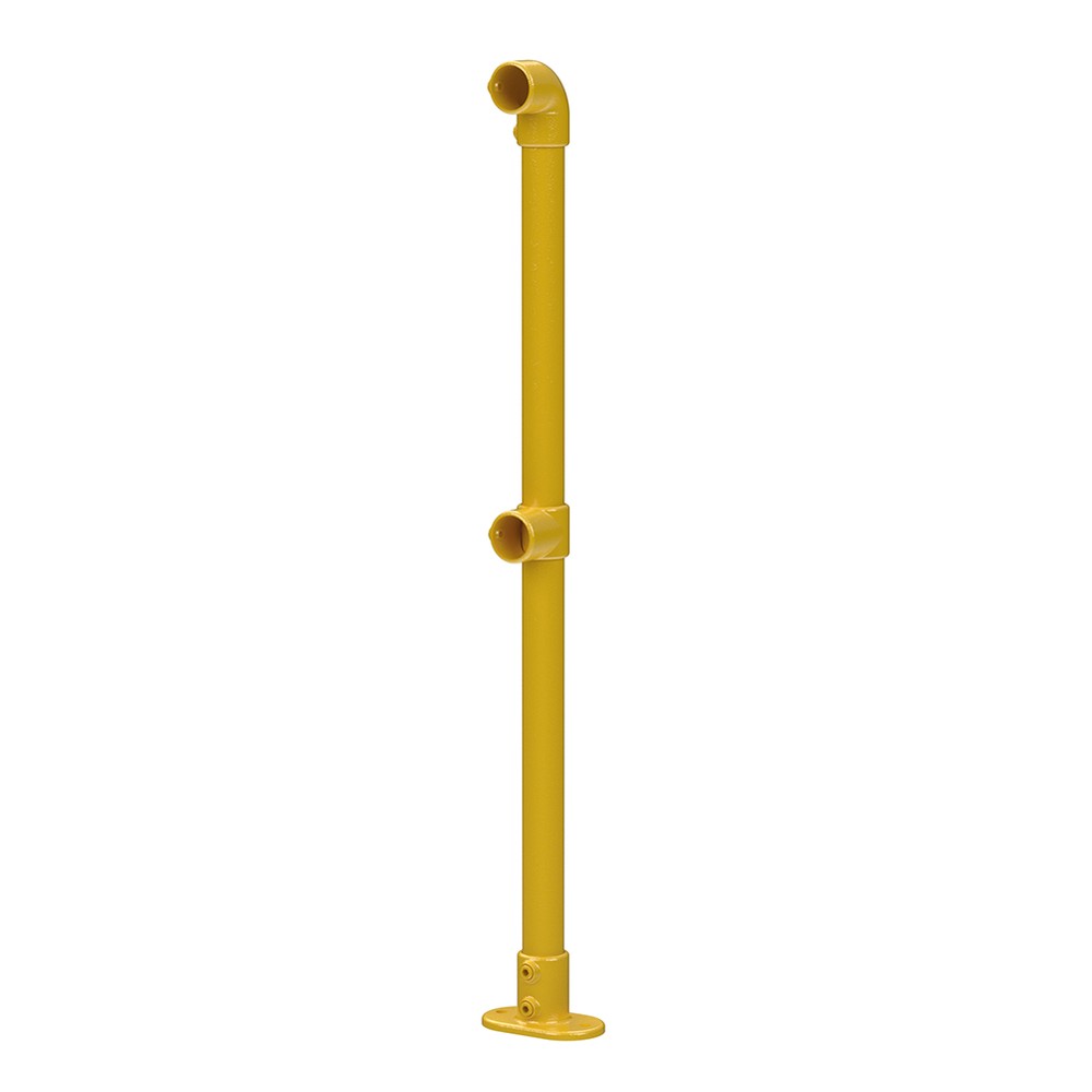 End Post For 48.3mm Tube - yellow Powder Coated