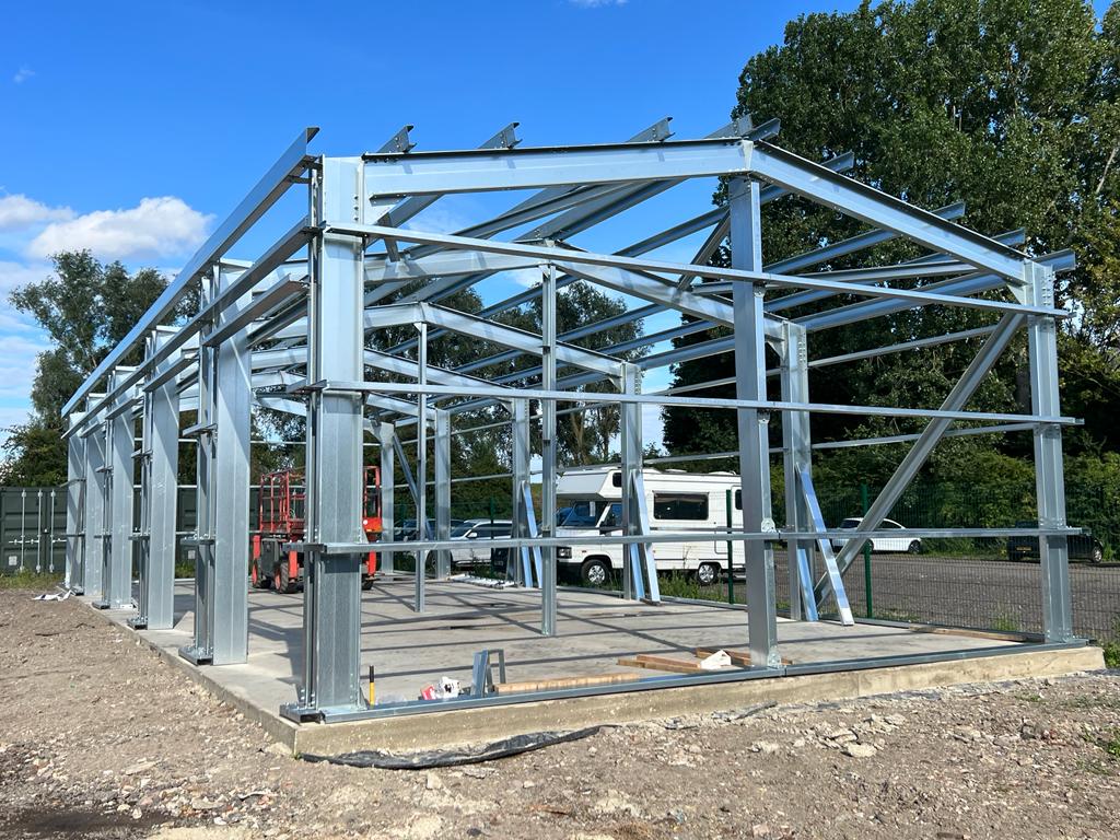 Agricultural Steel Buildings For Tractor Store In Warwickshire