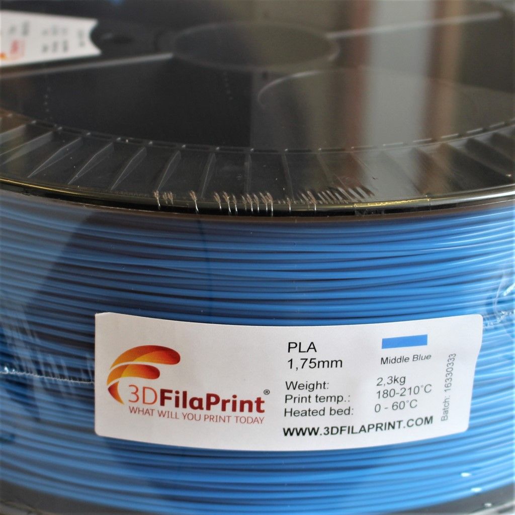 2.3Kg 3D FilaPrint Middle Blue Premium PLA 1.75mm 3D Printer Filament