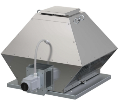 DVG-H 355D4-6/F400. Centrifugal roof fan 120°C continuous, Max 400°C/2h, horizontal discharge. 3,100m³/h