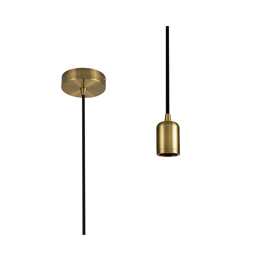 Luxuria Glorelle 1m Suspension Kit Gilt Bronze/Black E27 Max 60W