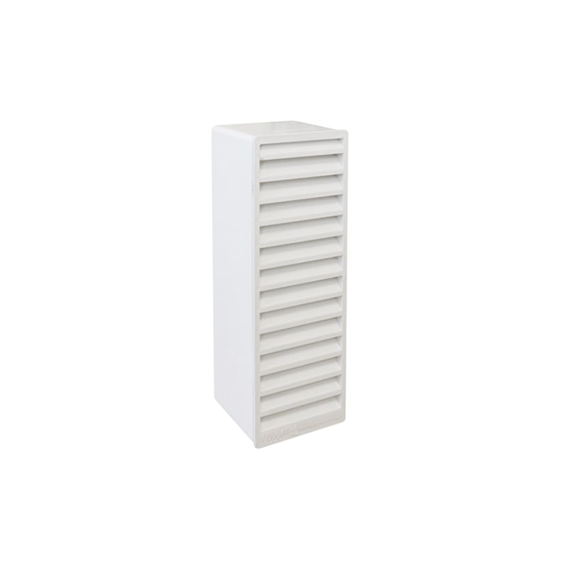 Manrose Slimline Airbrick Wall Outlet Vertical Louvre White