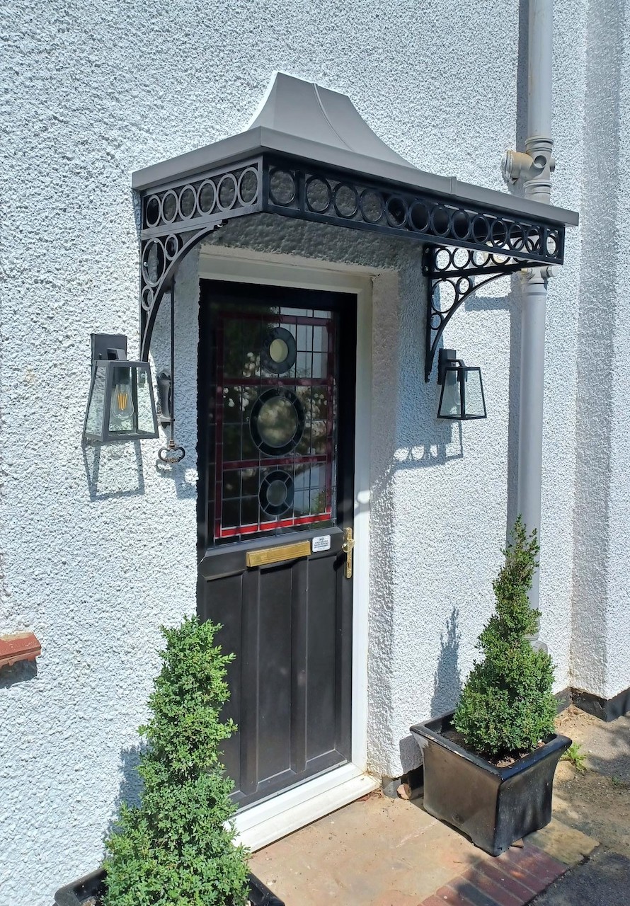 Traditional Door Canopy with Zinc Roof