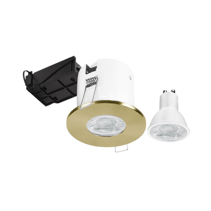 Aurora EFD Pro GU10 downlight with 5W 4000K Dimmable Antique Brass IP65