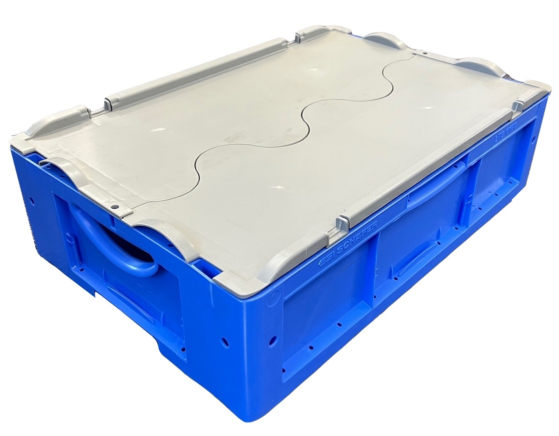 30.7 Litre Special Offer Euro Plastic Stacking Container/Storage Box with Hinged Lid
