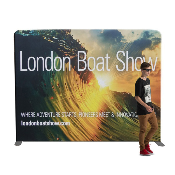 Formulate Straight Printed Fabric Display Stand