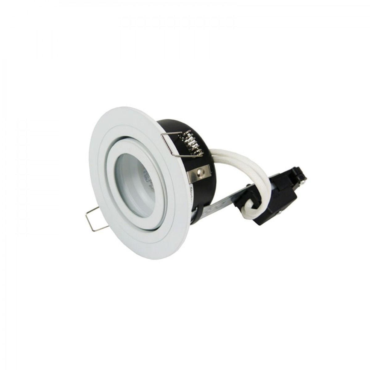 Forum Cali Adjustable Bathroom GU10 Downlight Matt White