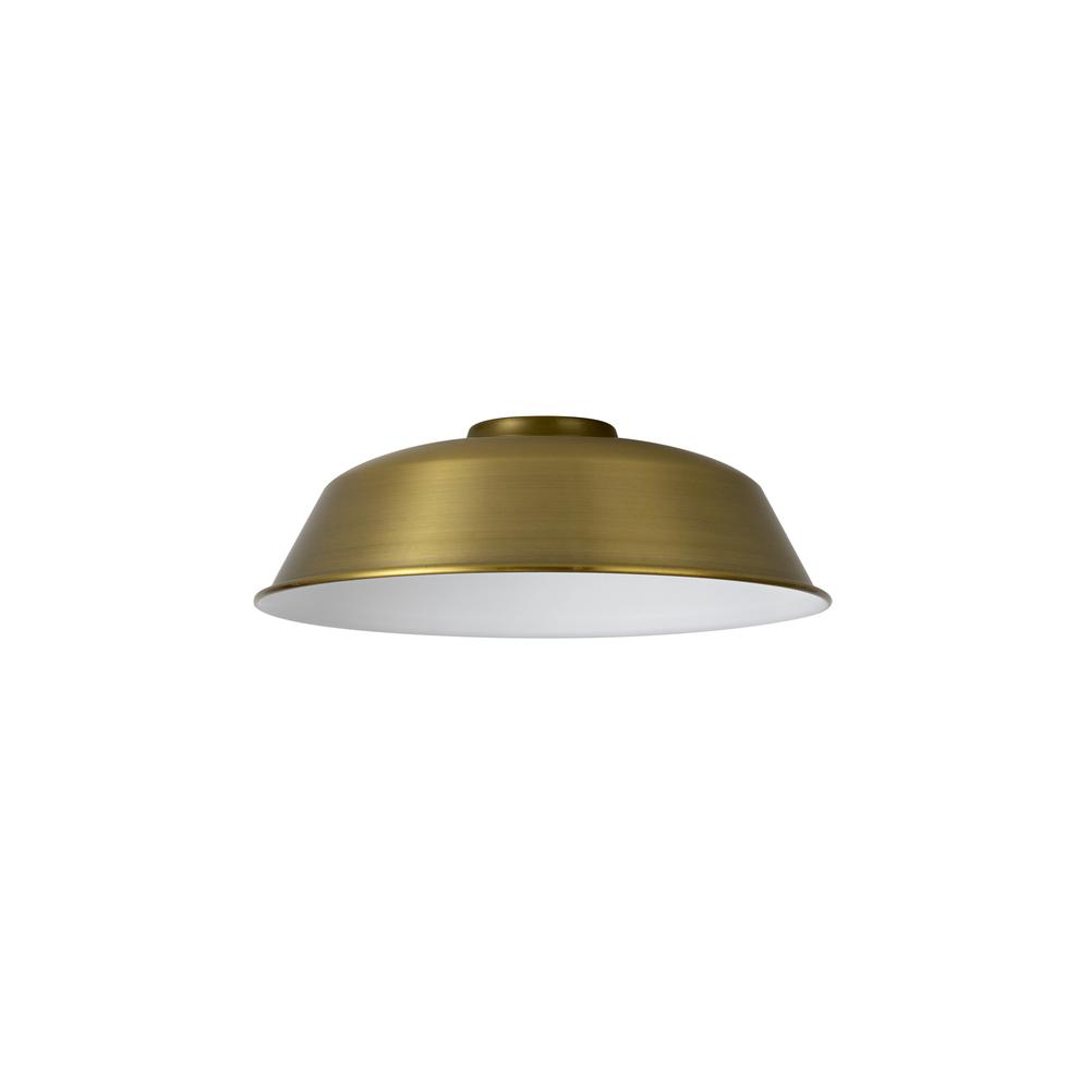 Luxuria Glorelle Round 25cm Lampshade With Angled Sides Gilt Bronze