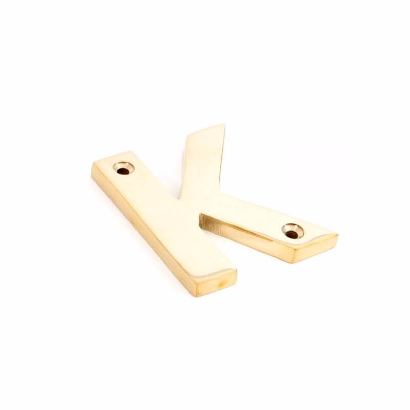 Anvil 83801K Pol. Brass Letter K