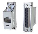 Serial Female DB25 to Female RJ45 Adapter