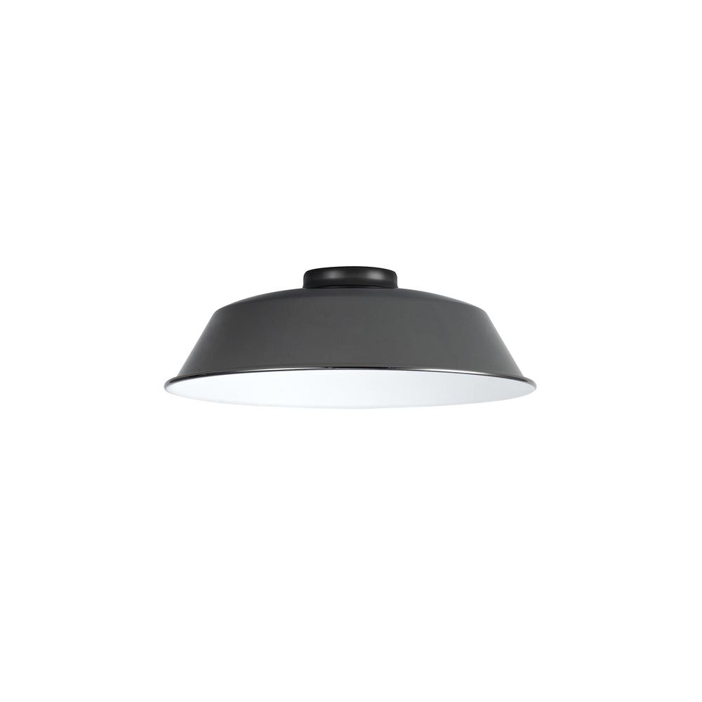 Luxuria Glorelle Round 25cm Lampshade With Angled Sides Black Chrome