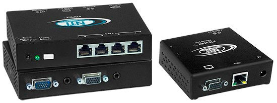 VOPEX-C5VA-4C  VGA Splitter/Extender with Audio via CATx to 600 feet: 4-Port