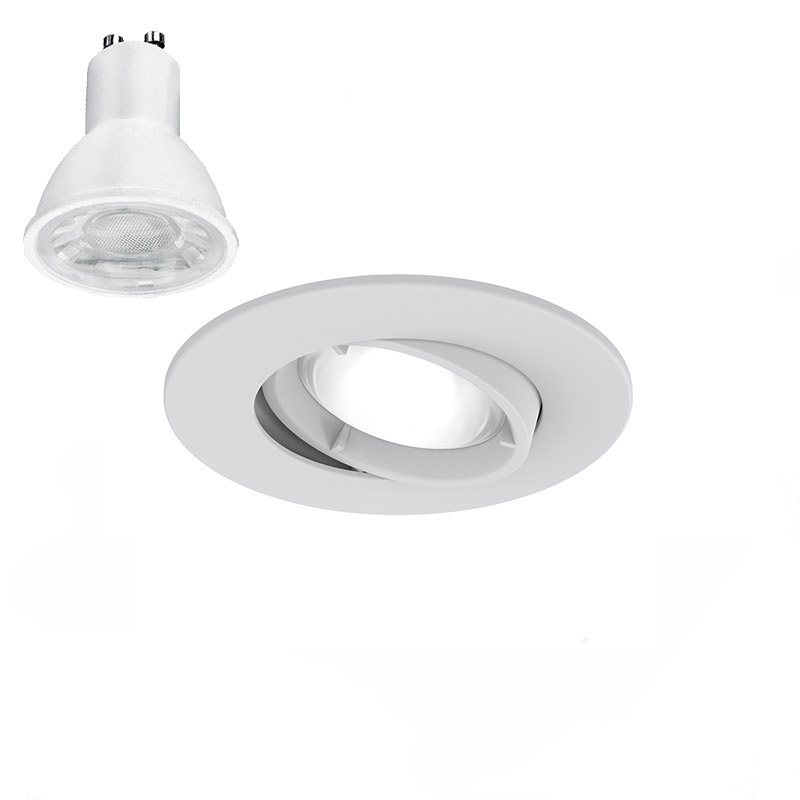 Ansell Edge Matt White Downlight 5W 4000K Non Dim