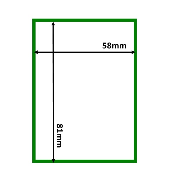 Suppliers Of Thermal Scale Labels 58x81mm White with GREEN BORDER Per Roll 350 For The Foods Industry