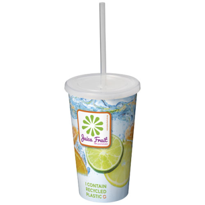 BRITE-AMERICANO® 350 ML DOUBLE-WALLED STADIUM CUP in White.