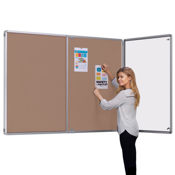 FlameShield Tamperproof Lockable Wall Mounted Notice Board