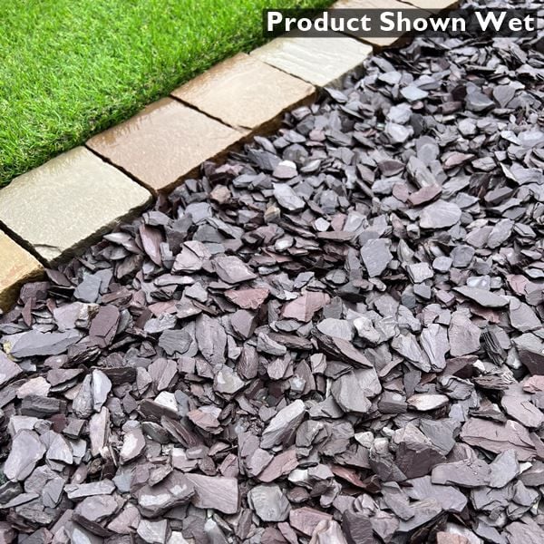 20mm Plum Slate Chippings