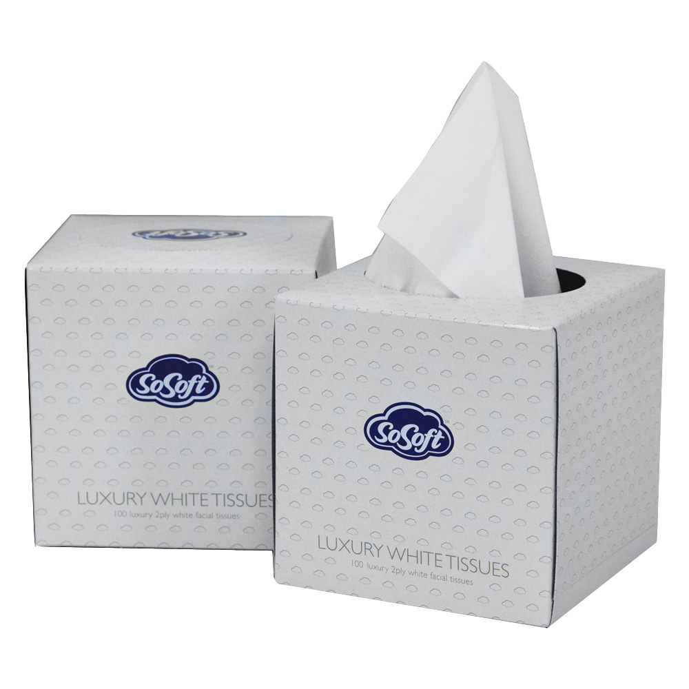 High Quality Cube White Tissues 24 X 100 For Schools