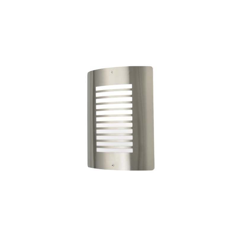 Forum Sigma Slatted Panel Wall Light Fitting Stainless Steel