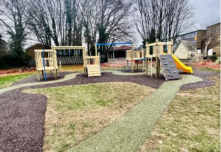 Huge climbing frame installed in Hertfordshire