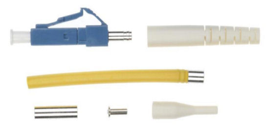 FBR-CON-S-SM-LC LC Fibre Optic Connector Single Mode Cold Cure (Simplex) 2mm 3mm Boot 900UM