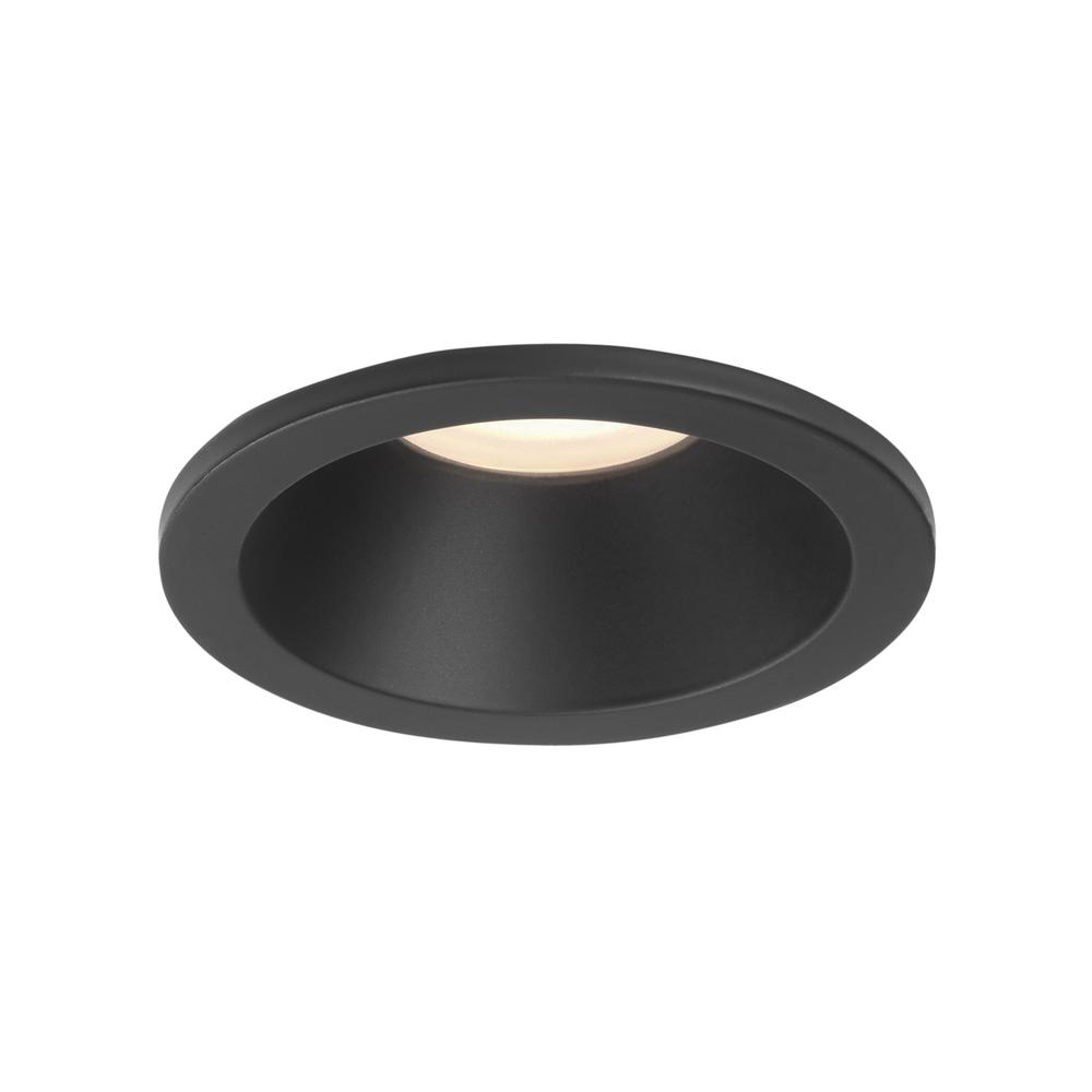 Astro Minima Round Fixed IP65 Matt Black GU10 Downlight