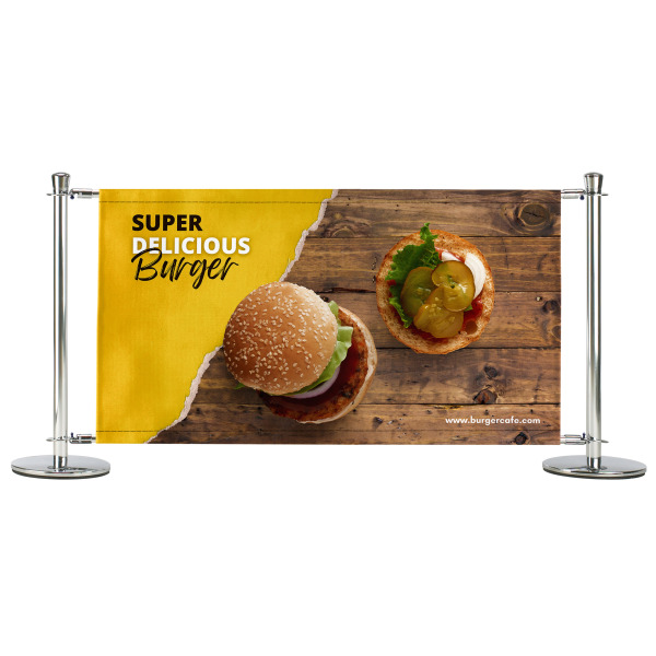 Super Delicious Burger - Pre-Designed Bistro Cafe Barrier Banner