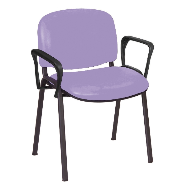 Galaxy Visitor Chair With Arms - Lilac