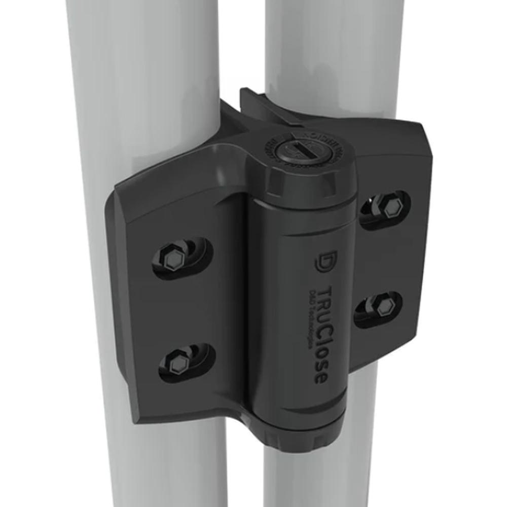 Vinyl Adjustable Self Closing Hinge for 50mm round post