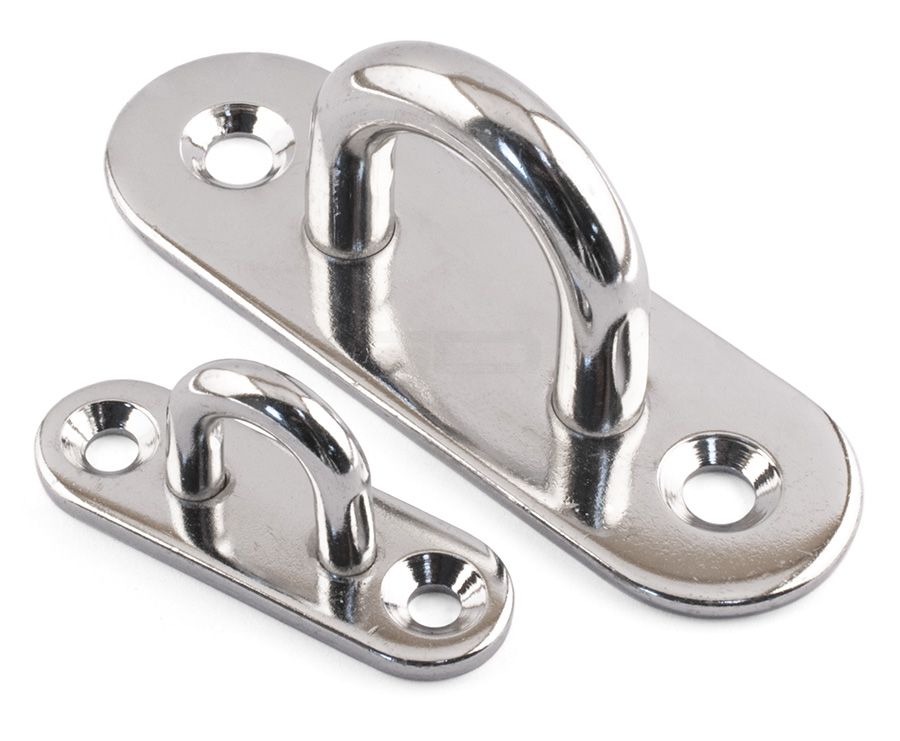 Oblong Pad Eye Plates - 316 / A4 Stainless Steel