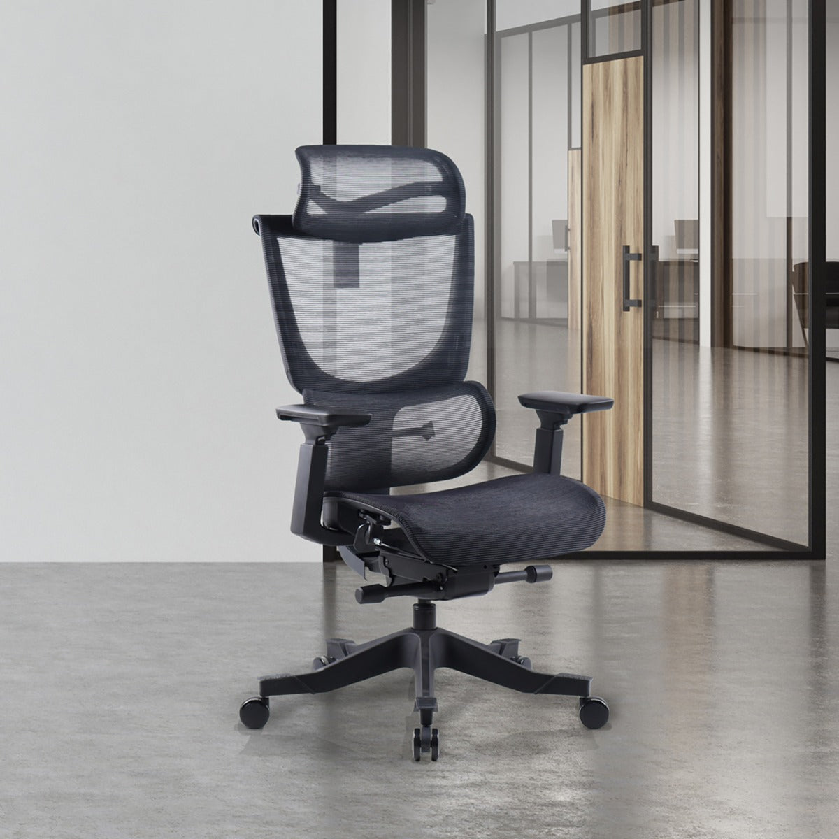 Elise TripleP Black Mesh Operator Office Chair Huddersfield