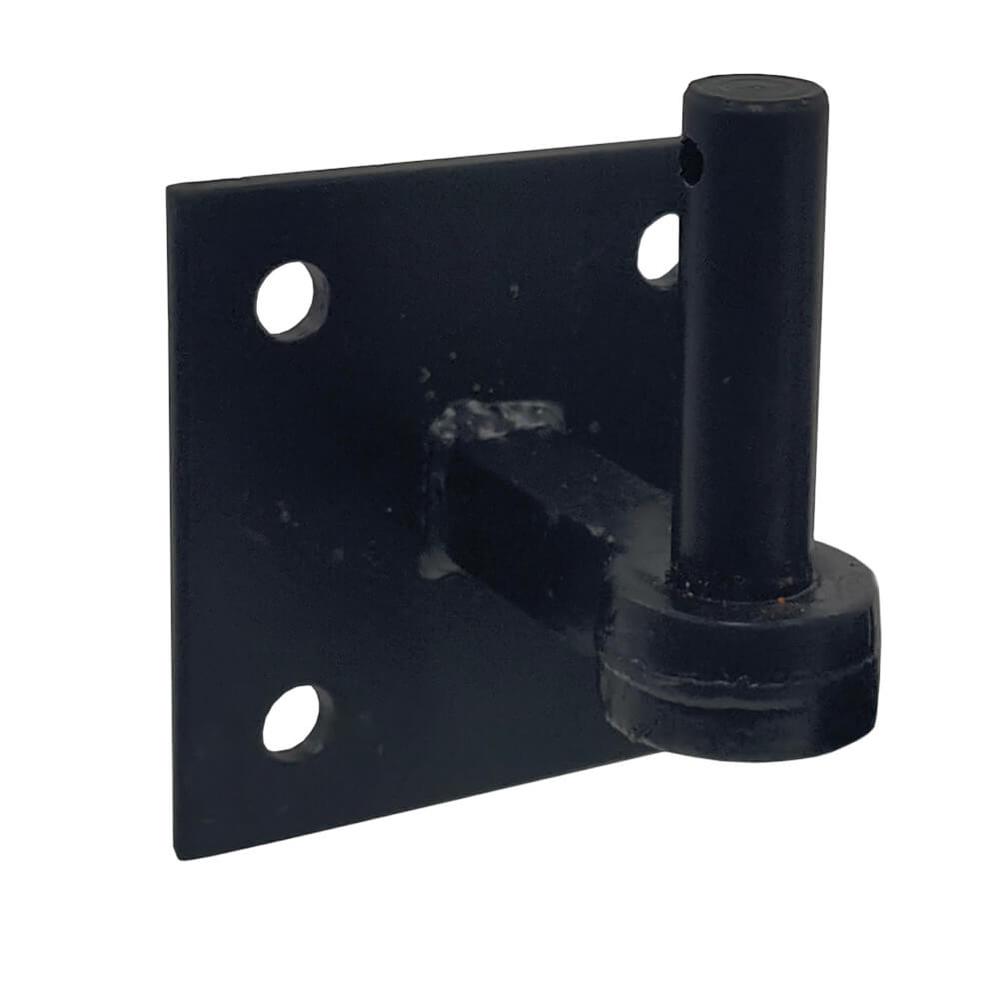 Hook On Plate 19mm - 100mm x 100mm . Epoxy Black