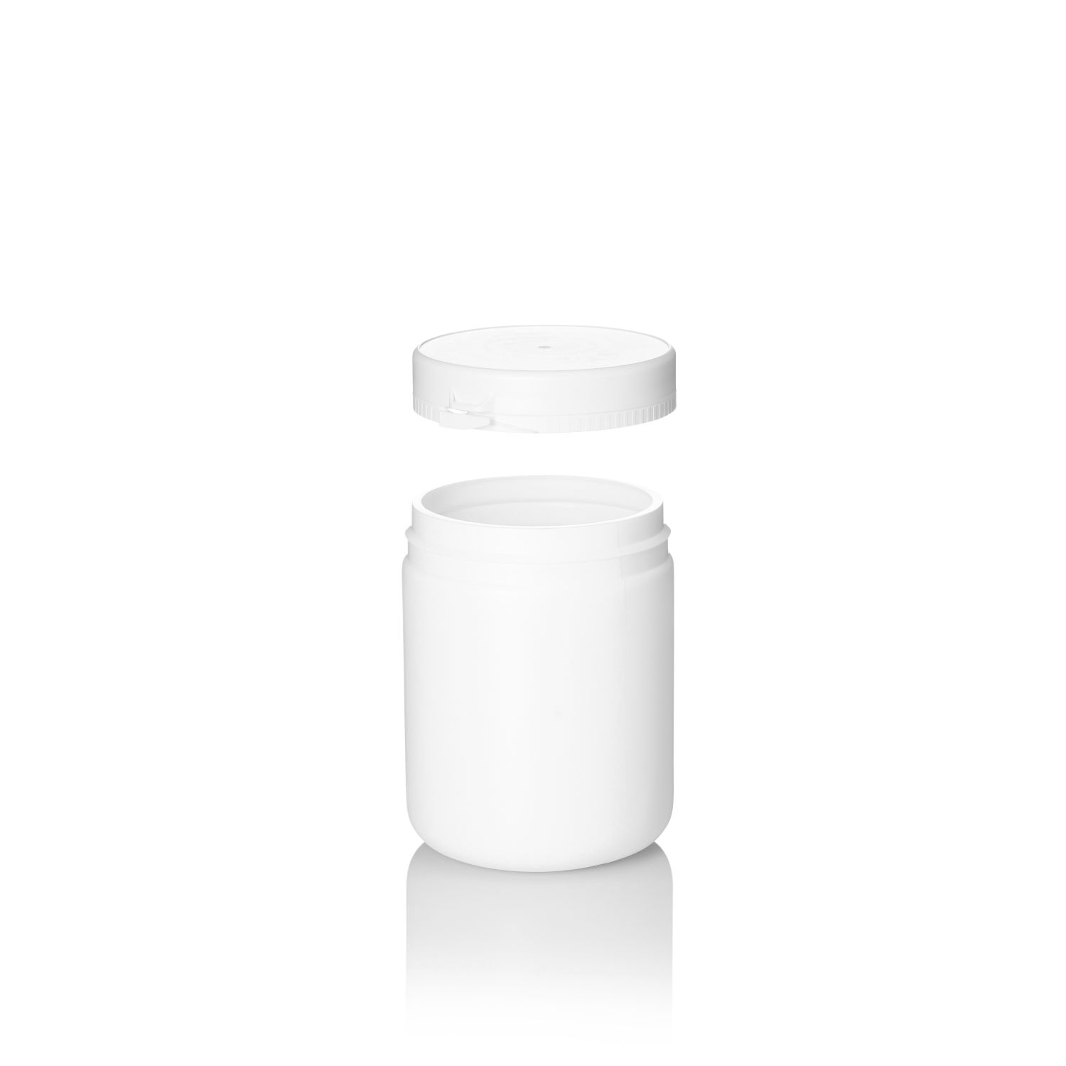 Stockists Of 500ml White PP Tamper Evident Snapsecure Jar