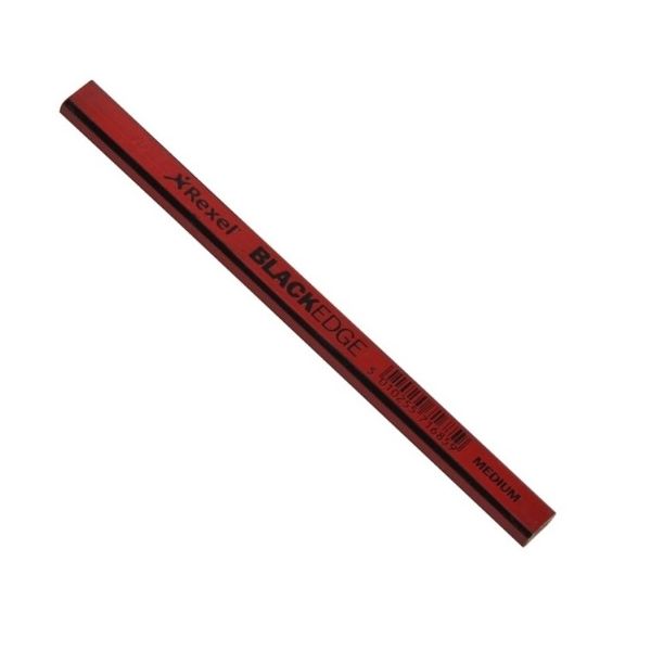 Blackedge Carpenters Pencil - Red / Medium