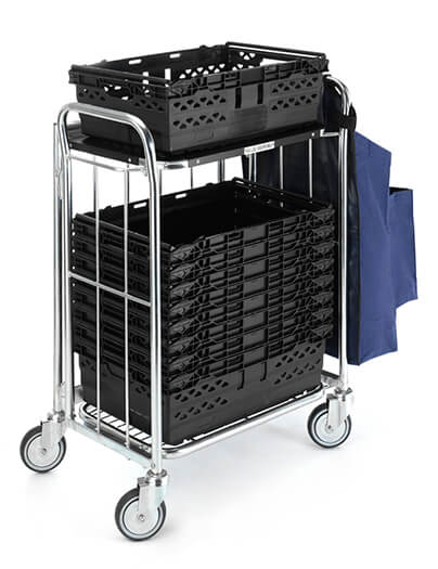 Foldable Picking Trolley for Warehouse