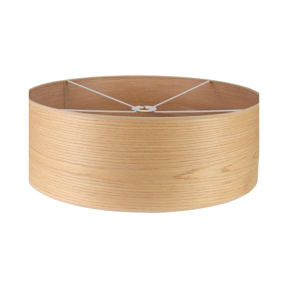 Luxuria Radiantum Round 595x210mm Wood Effect Shade (C) Light Oak/White Laminate