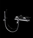 Twist Chrome Wall Mounted Bath Filler (47TF)