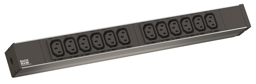 BN00-800.2284 - BachMann - 19&#34; Basic PDU, 1U, 12x C13 (IEC 60320) Outlets