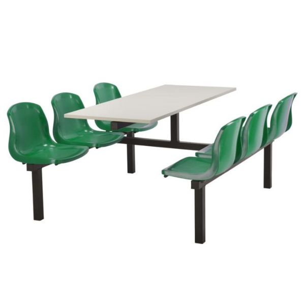 CU90 - 6-Seater Harvey Canteen Unit - 2 Way Access, Green, Grey