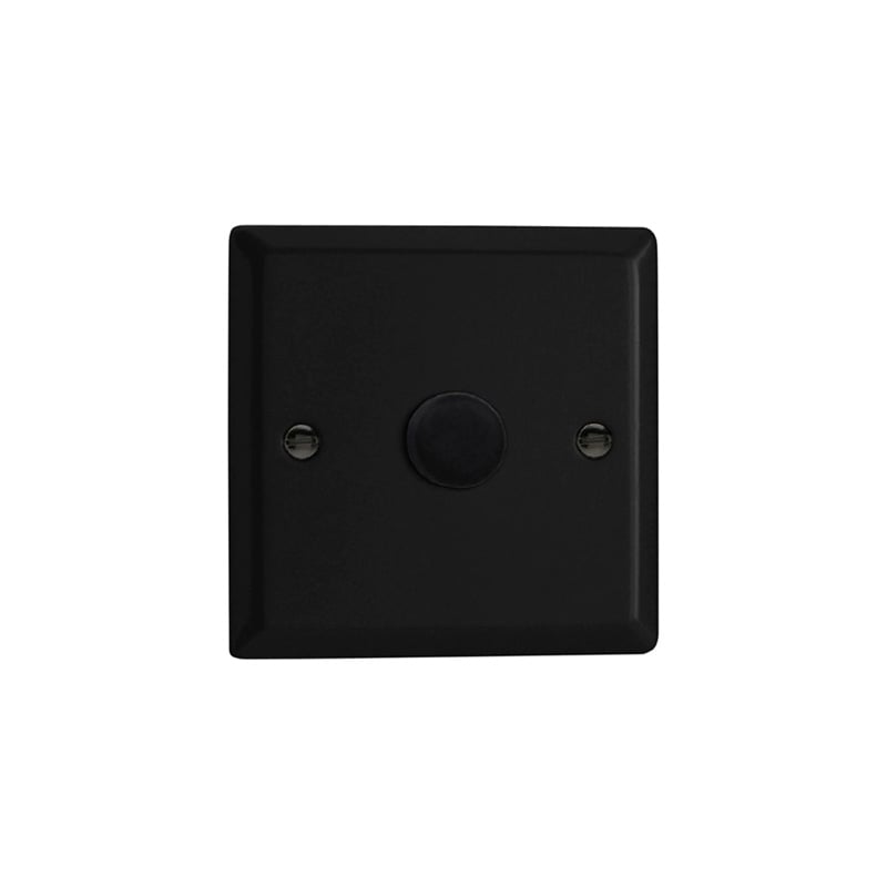 Varilight Urban V-Pro 1G LED Dimmer Matt Black Standard Plate