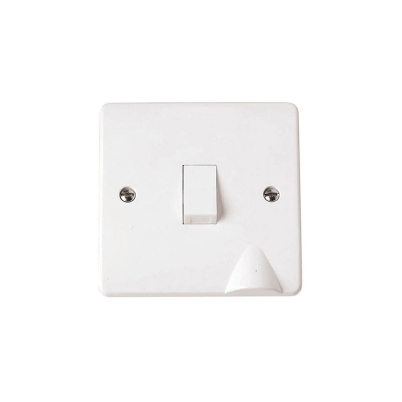 Click DP Control Switch 20 Amp White PVC With Optional Flex Outlet