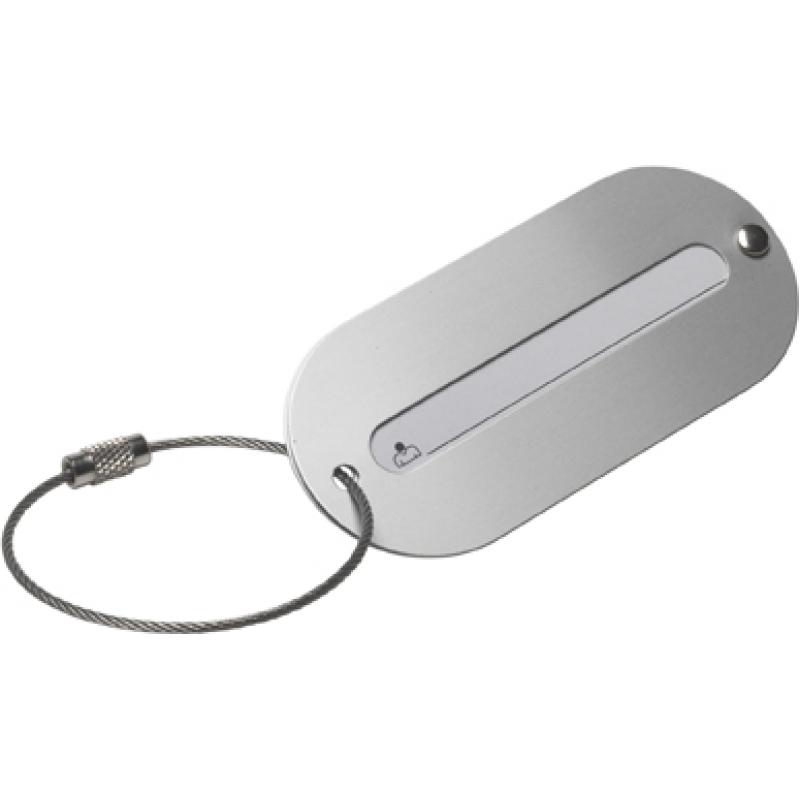 Aluminium luggage tag