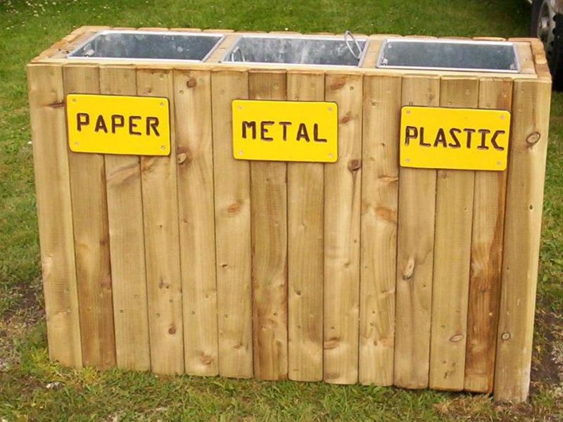 Timber Bin for Parks
