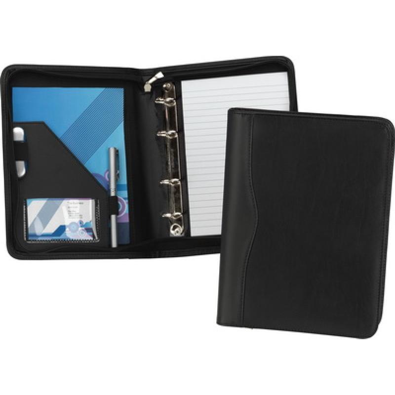 Houghton PU A5 Zipped Ring Binder Folder