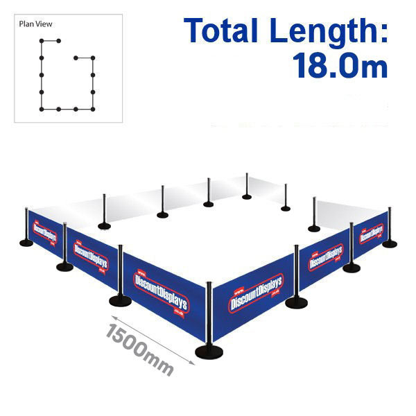 18m Economy Cafe Barrier Kit