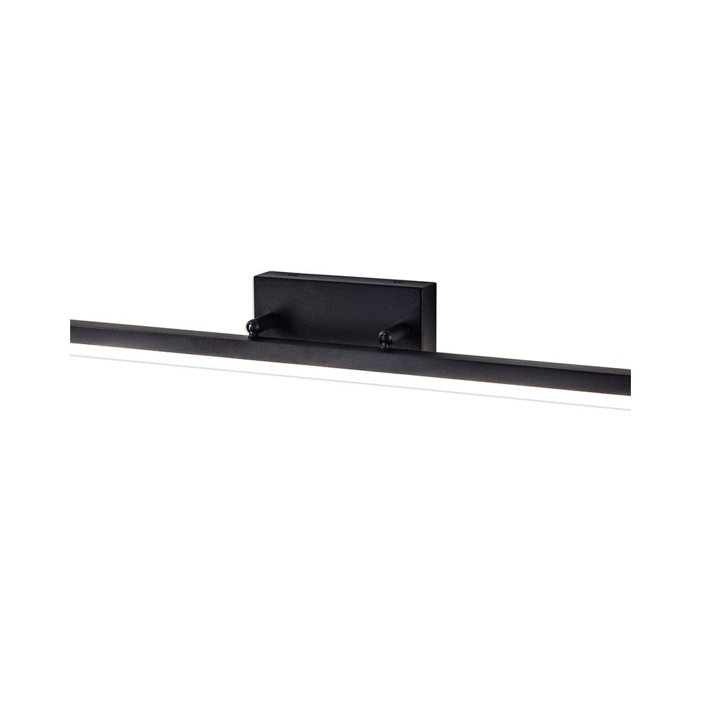 Luxuria Beckett Wall Light Large Adjustable 1x18W LED 4000K 1784lm IP44 Sand Black