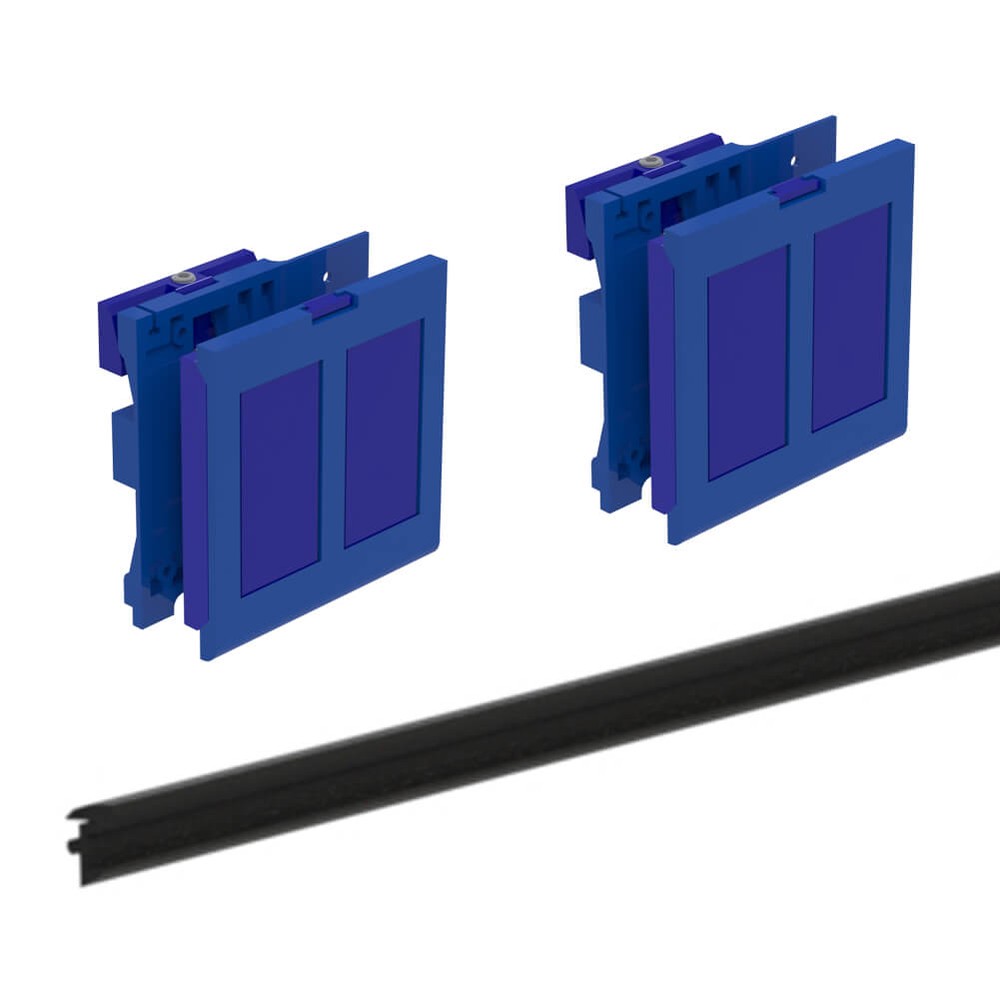 Adjustable Wedge Pack 16.76/17.5mm Glass Includes Rubber & Wedges for 2.5m Length