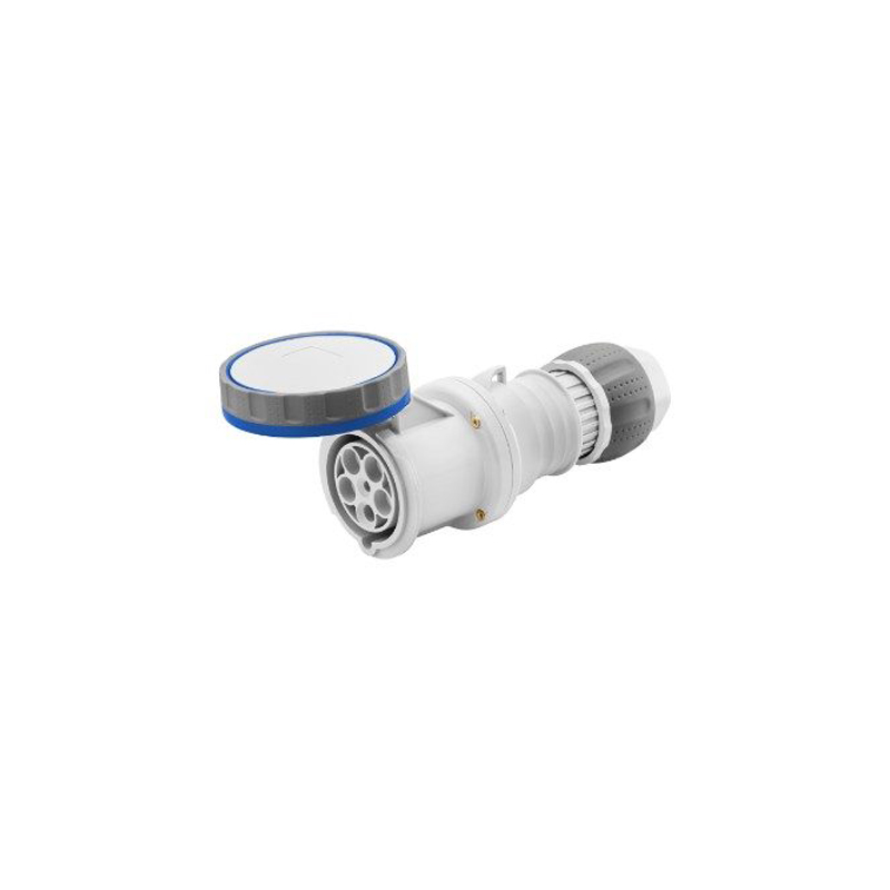 Gewiss Straight Connector Plug HP IP67 2P+E 63A 230V