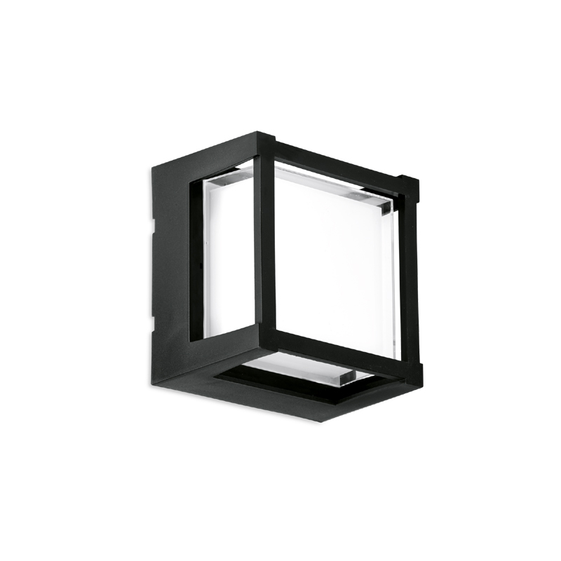 Aurora Enlite 10W CCT Switchable Cube LED Bulkhead Black