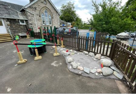 EYFS Climbing Frame, Water Play Area and Adventure Trail completed in Cumbria
